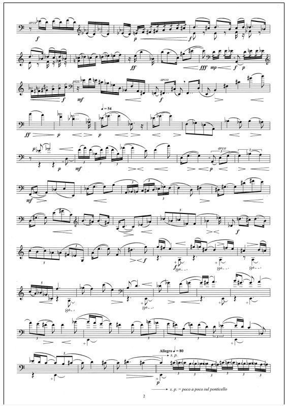 Solo VI for double bass