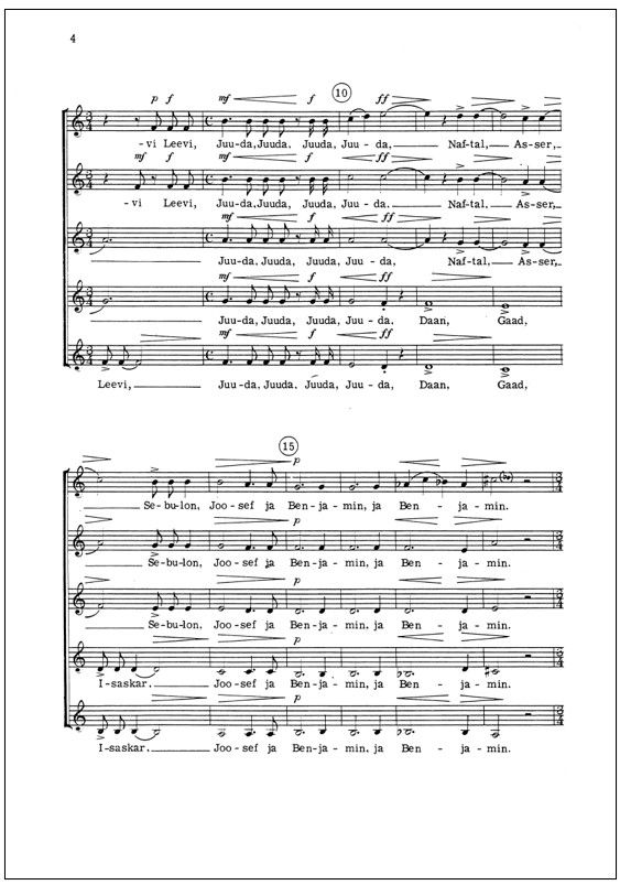 Jaakobin pojat (The Sons of Jacob) - Children's choir
