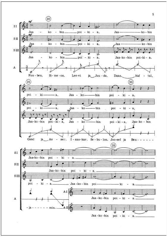 Jaakobin pojat (The Sons of Jacob) - Children's choir