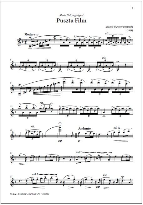 Puszta Film for violin and piano (PDF)