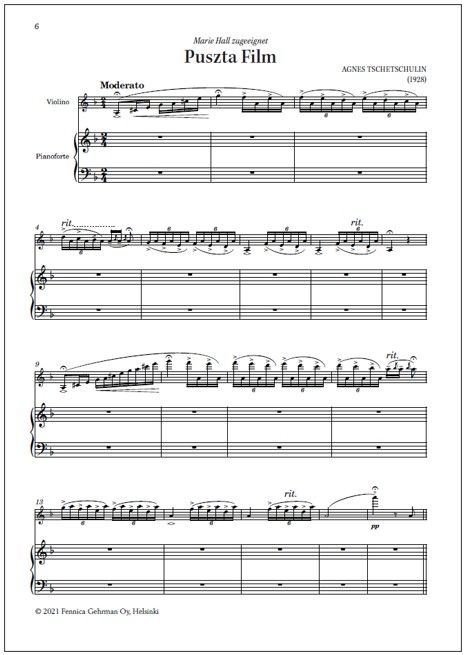 Puszta Film for violin and piano (PDF)