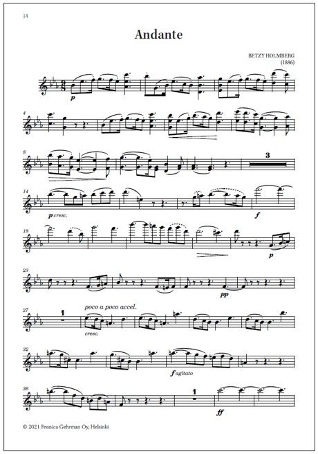 Andante for violin and piano (PDF)