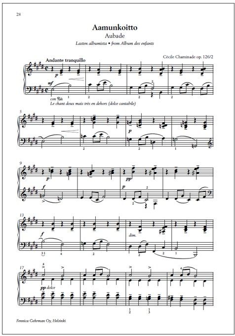 Piano-ohjelmiston aarteita