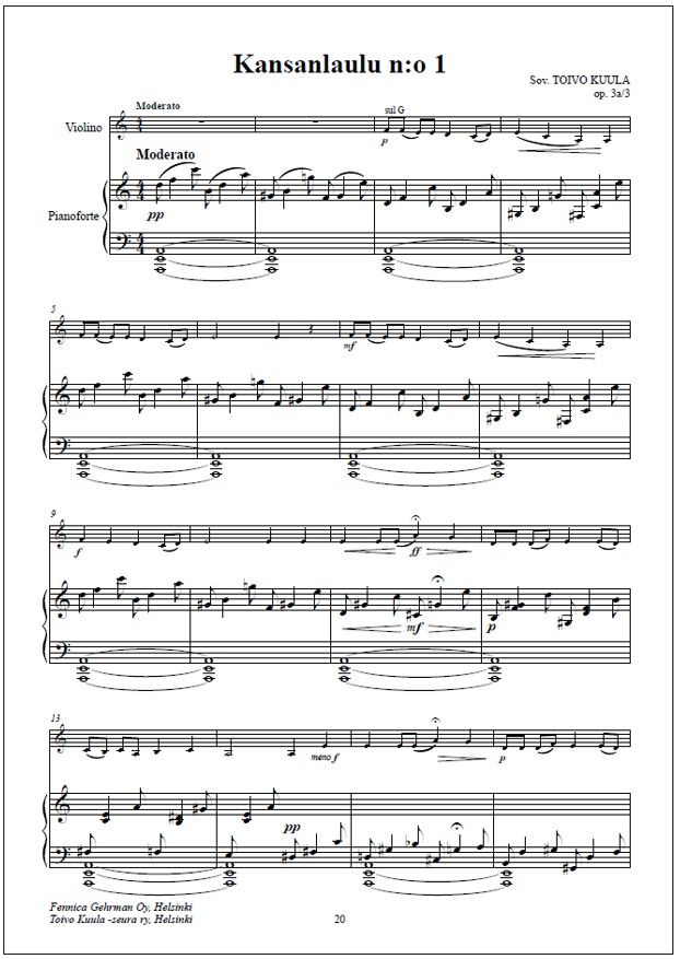 Kootut viuluteokset - Collected Works for Violin
