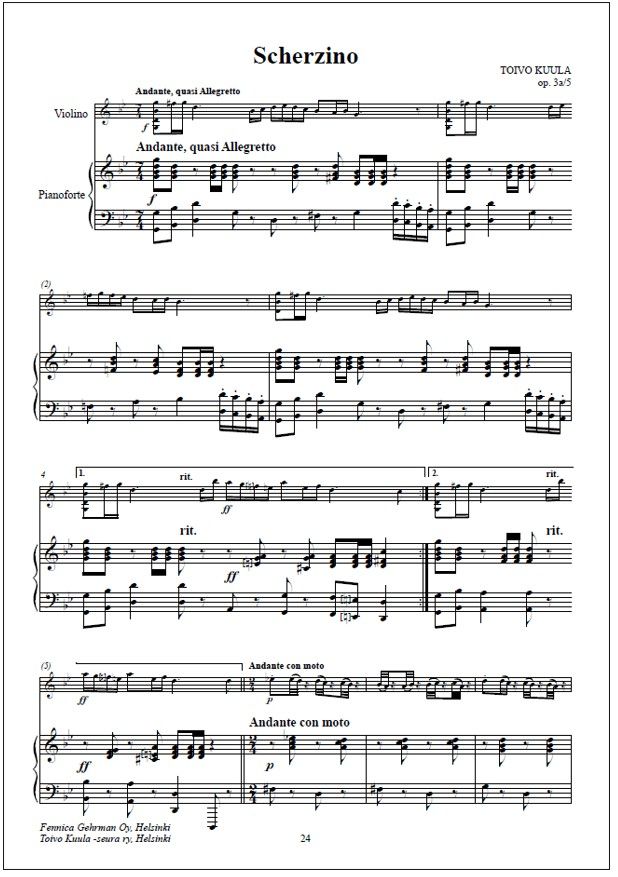 Kootut viuluteokset - Collected Works for Violin