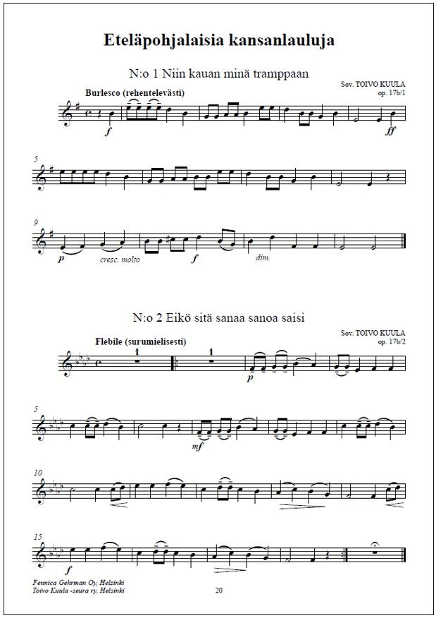Kootut viuluteokset - Collected Works for Violin