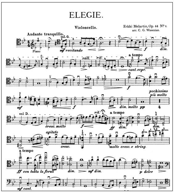 5 Pieces for violin (or violoncello) and piano Op. 44 (PDF)