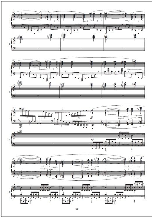 Piano Concerto No. 3 Gift of Dreams - Reduction for two pianos