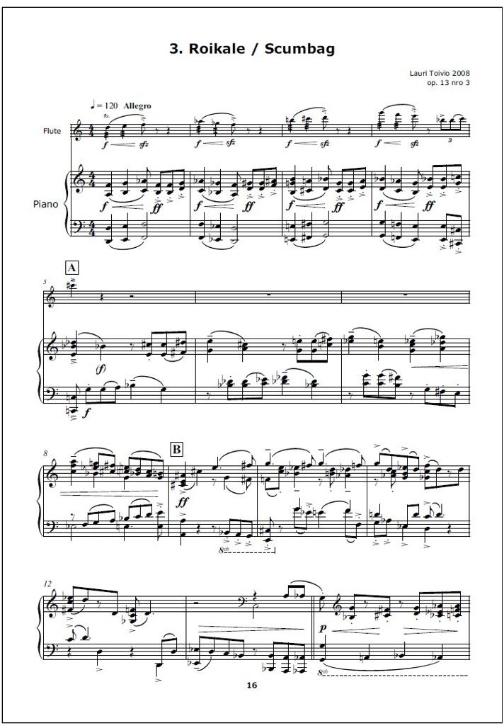 Suite for flute and piano op 13b