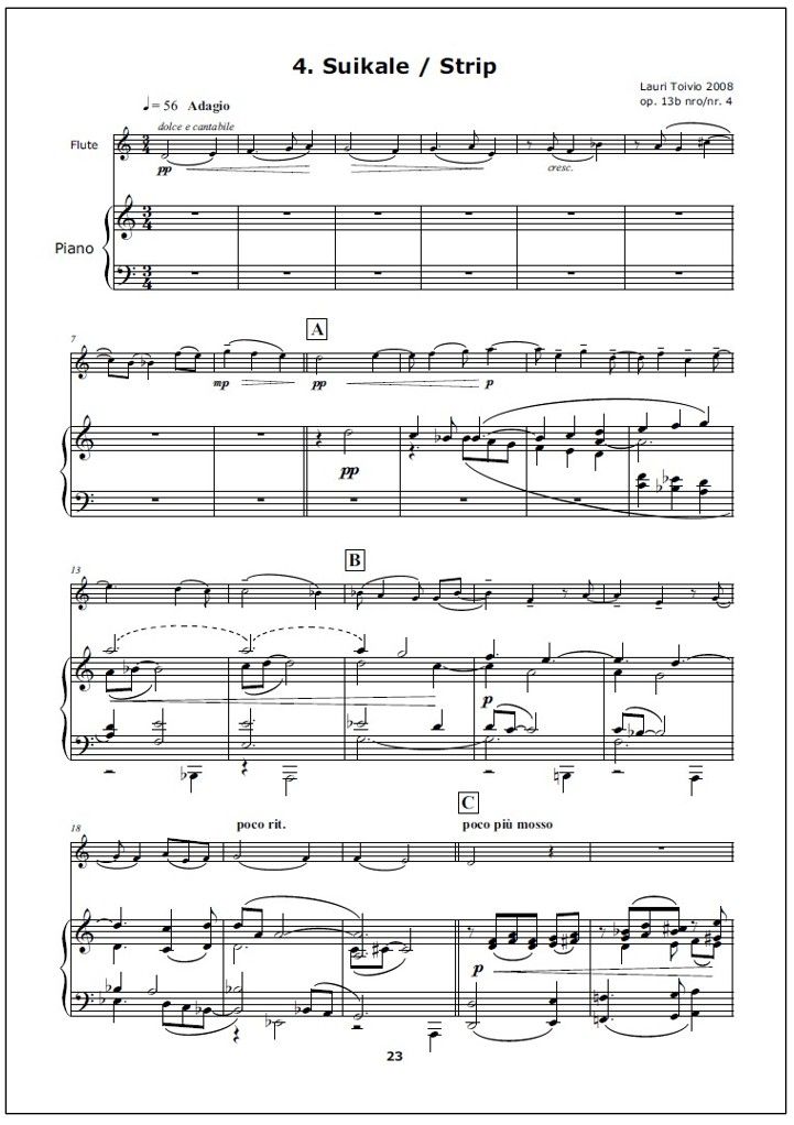 Suite for flute and piano op 13b