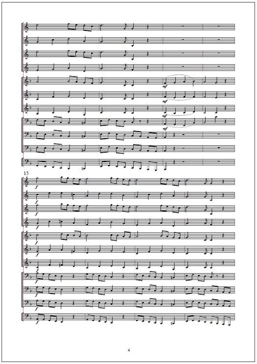 Kuului laulu enkelten for brass ensemble (PDF) - Score & parts
