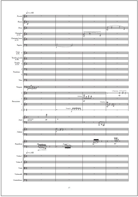 Symphony no. 4 Arabescata - Study score