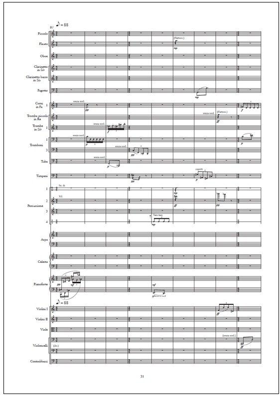 Symphony no. 4 Arabescata - Study score