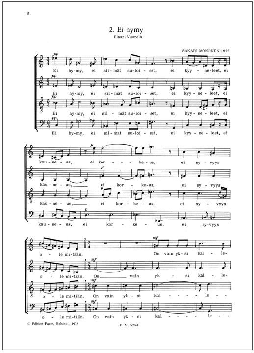 Vuorela-sarja - Mixed choir