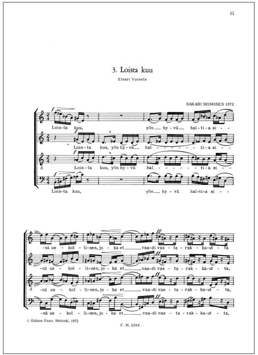 Vuorela-sarja - Mixed choir