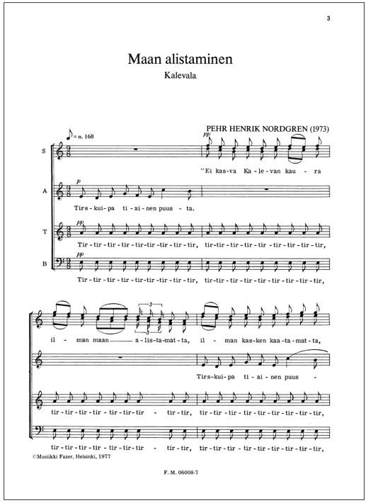 Maan alistaminen - Mixed choir