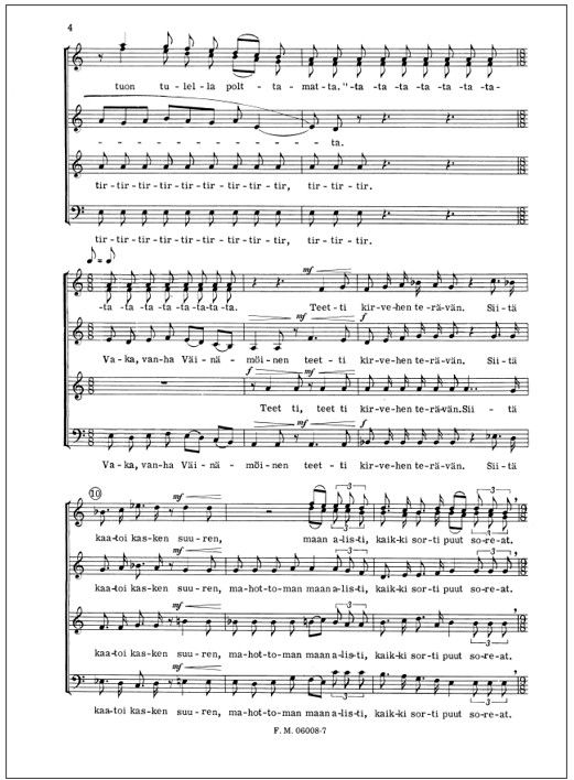 Maan alistaminen - Mixed choir